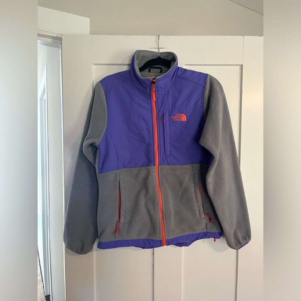 North Face Retro Color Fleece Jacket Purple Size Small